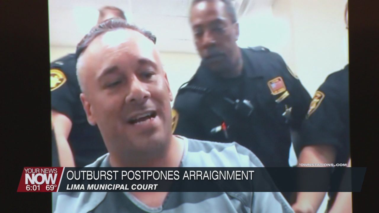 Arraignment postponed following suspect's outburst as Lima Municipal Court gets back to business
